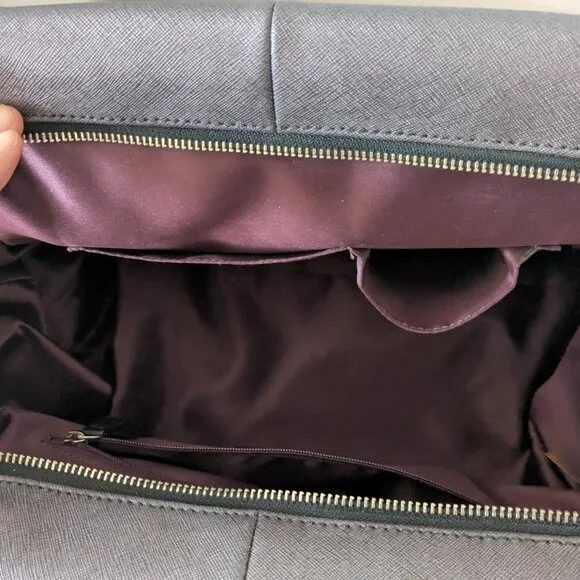 Preowned 25162 Coach Madeline Quartz/Black East/West Satchel Bag - Picture 9 of 11